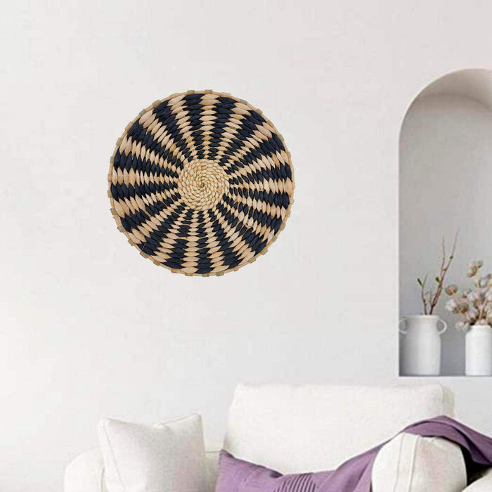 Circulo Decoración De Mimbre Para Pared Casa Terraza Mediano - Fliperex