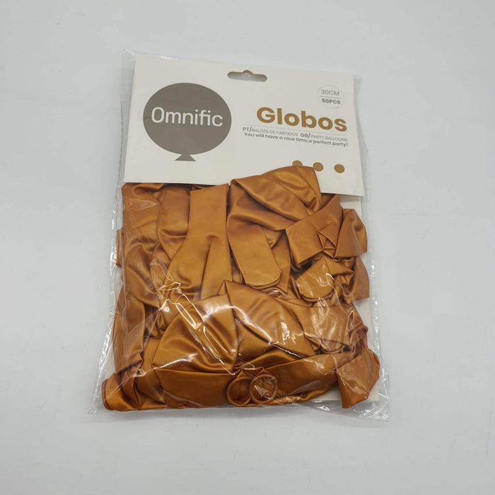 Globos 50 Unidades Color Dorado Tamaño 30 Cm - Fliperex