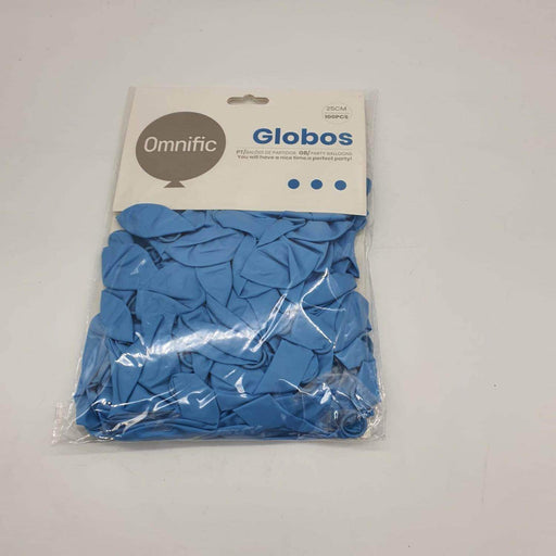 Globos Color Celeste 100 Unidades Tamaño 25 Cm - Fliperex