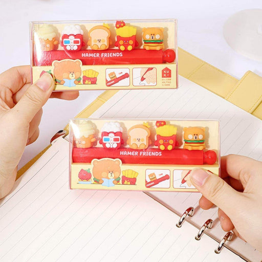 Lapiz Boligrafo Con Muñequitos Comida De Adornos Kawaii - Fliperex