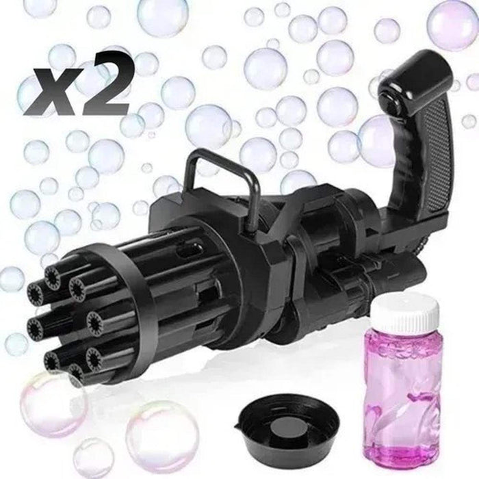 Pack Juguete Minigun Lanza Burbujas Tiktok - Fliperex