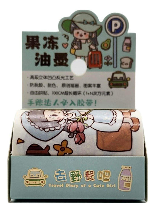 Washi Tape Cinta Adhesiva Kawaii Diseños Cute Decorativo - Fliperex