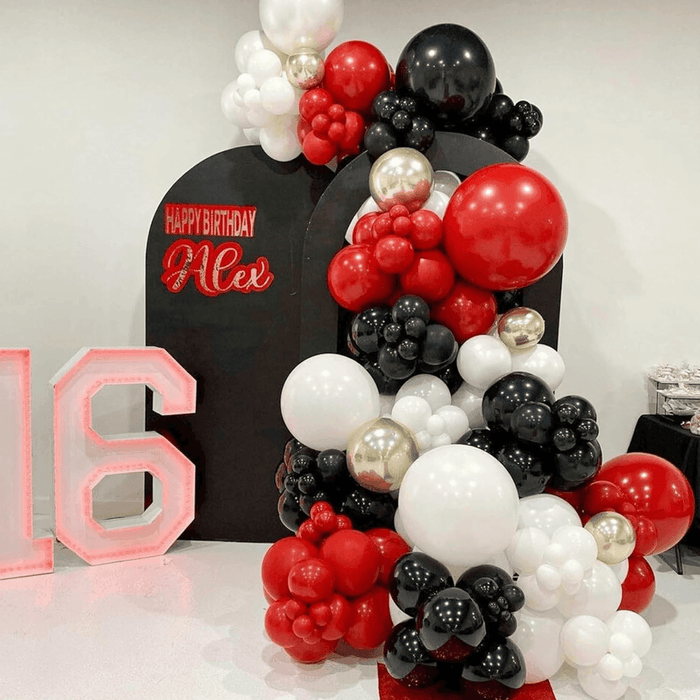 Globos Color Rojo 100 Unidades Tamaño 25 Cm - Fliperex