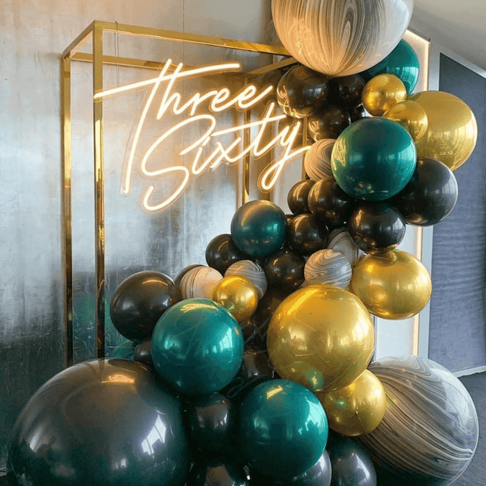 Globos Color Verde Oscuro 100 Unidades Tamaño 25 Cm - Fliperex