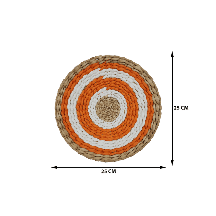Circulo Decoración De Mimbre Para Pared Casa Terraza Mediano - Fliperex