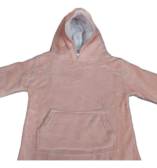 Poleron Con Capucha Infantil Para Niñas Polar Poleron Peluche Felpa Conejo - Fliperex