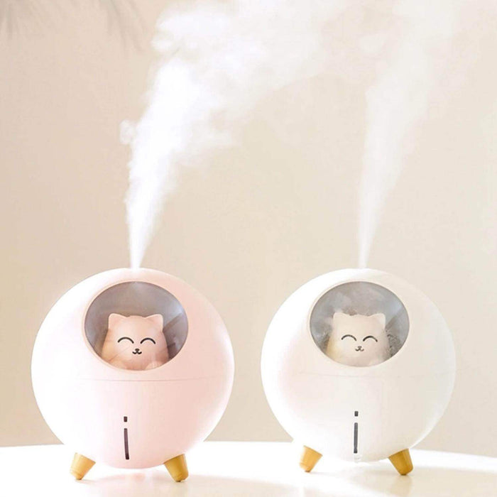 Humidificador Usb De Gatito Redondo Kawaii Vaporizador - Fliperex