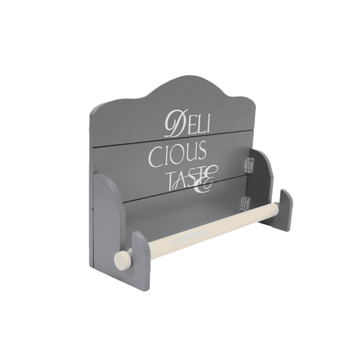 Dispensador Porta Rollo De Toalla Nova Cocina Vintage Gris - Fliperex