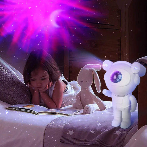 Lampara Proyector Astronauta De Galaxia Luz Led Universo - Fliperex