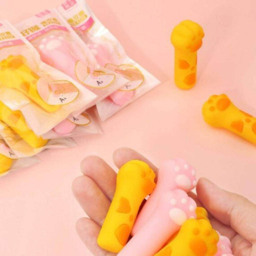 Set 2 Gomas De Borrar Patita De Gatito Kawaii Cute - Fliperex