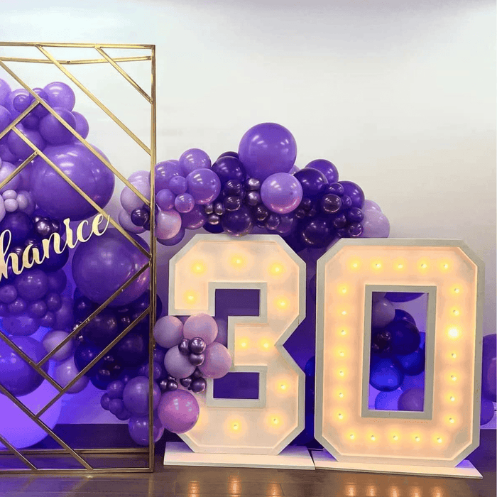 Globos Color Morado 100 Unidades Tamaño 25 Cm - Fliperex