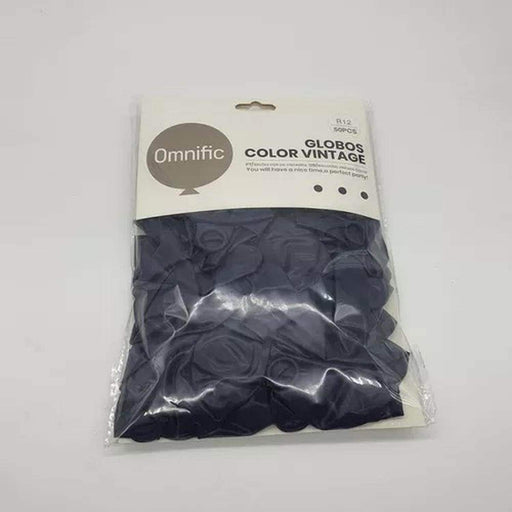 Globos Color Azul Oscuro Vintage 50 Unidades Tamaño R12 - Fliperex
