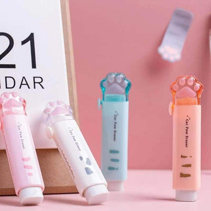 Goma De Borrar En Barra Diseño Patita De Gatito Kawaii Cute - Fliperex