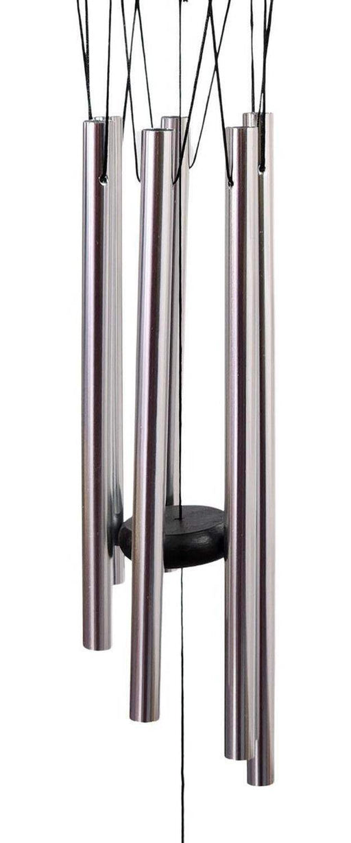 Colgante Campana De Viento Tubos Diseño Moderno Negro - Fliperex