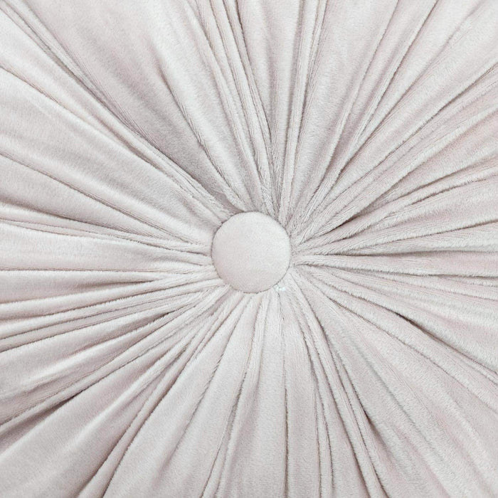 Cojín De Terciopelo Redondo Grande Para Sillón Tela Velvet - Fliperex