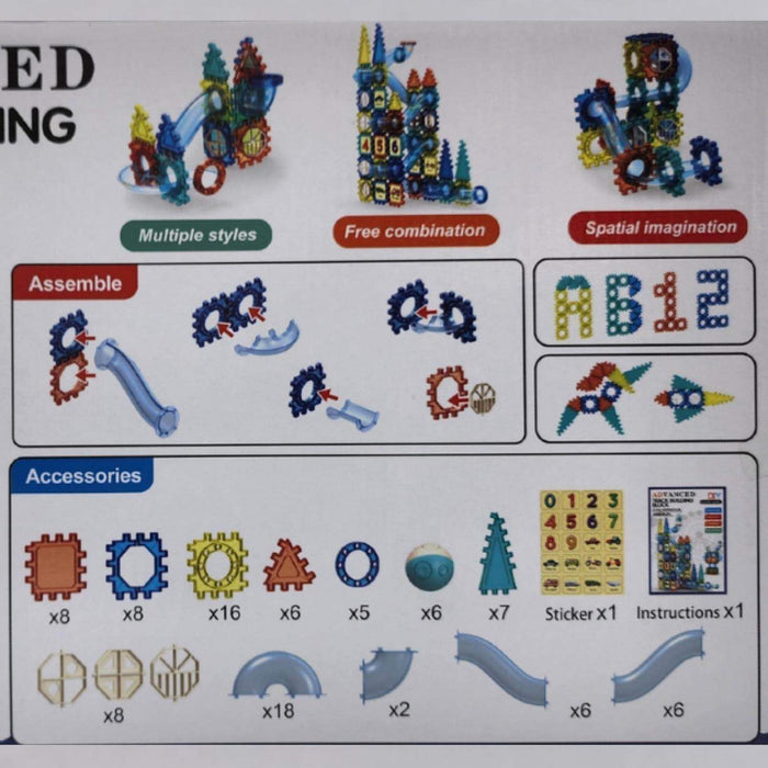 Set De Construccion Tobogan Carrera De Bolitas 98 Piezas - Fliperex