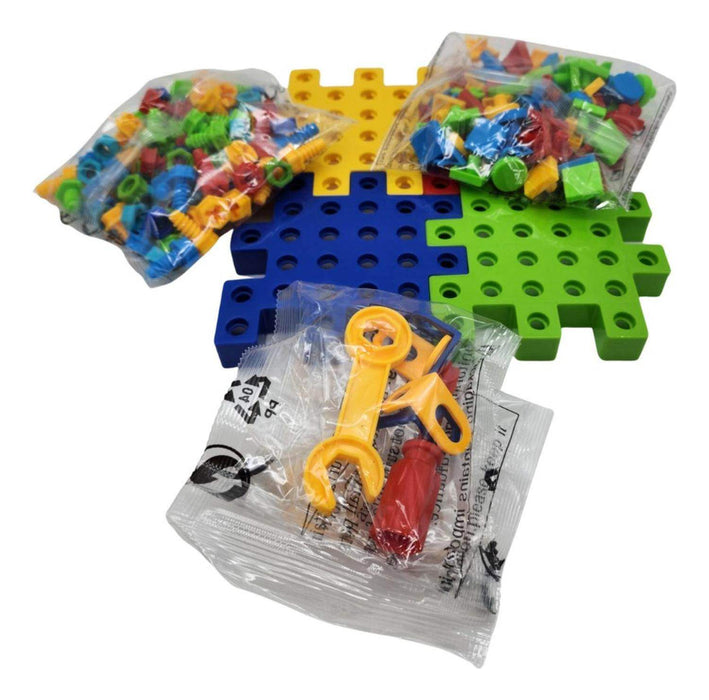 Juego De Mesa Engranajes Circuitos Bloques Educativo 202 Pcs - Fliperex
