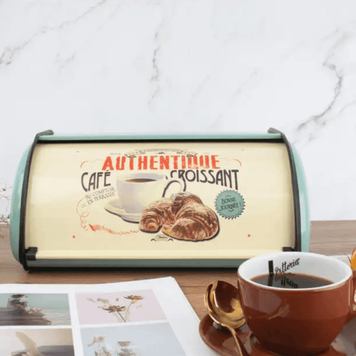 Panera Metálica Vintage Retro Color Verde Abatible - Fliperex