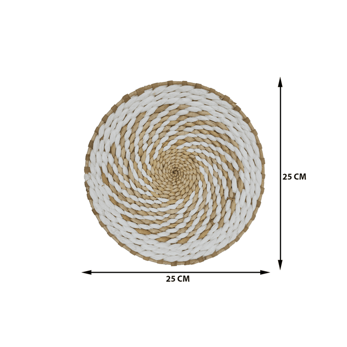 Circulo Decoración De Mimbre Para Pared Casa Terraza Mediano - Fliperex