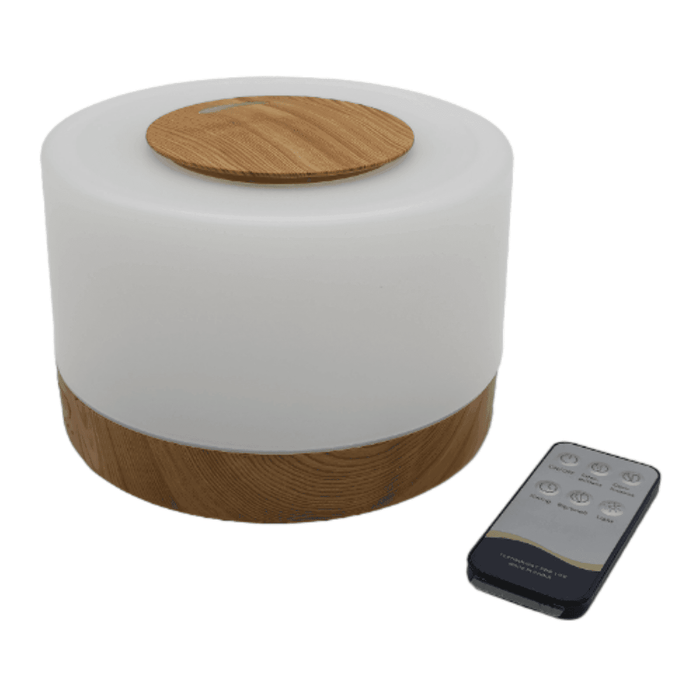 Humidificador Lampara Led Usb De Aromas Diseño Madera - Fliperex