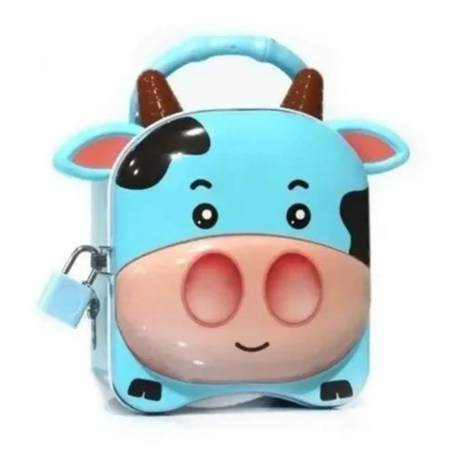 Alcancia Caja Fuerte Infantil Vaca Vaquita Juguete Niños - Fliperex