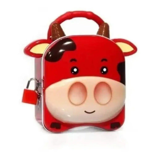 Alcancia Caja Fuerte Infantil Vaca Vaquita Juguete Niños - Fliperex