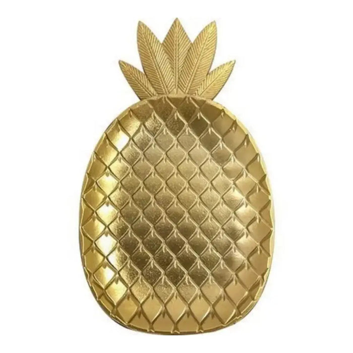 Bandeja En Forma De Piña Dorada Decorativa Para Picoteo - Fliperex