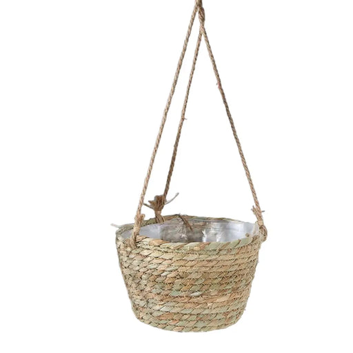 Canasto Porta Macetero Colgante De Fibra Para Casas Terrazas - Fliperex