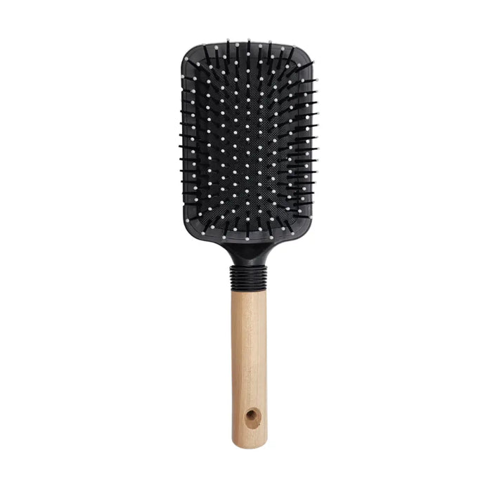 Cepillo Para Peinar El Pelo Rectangular Mango Madera - Fliperex
