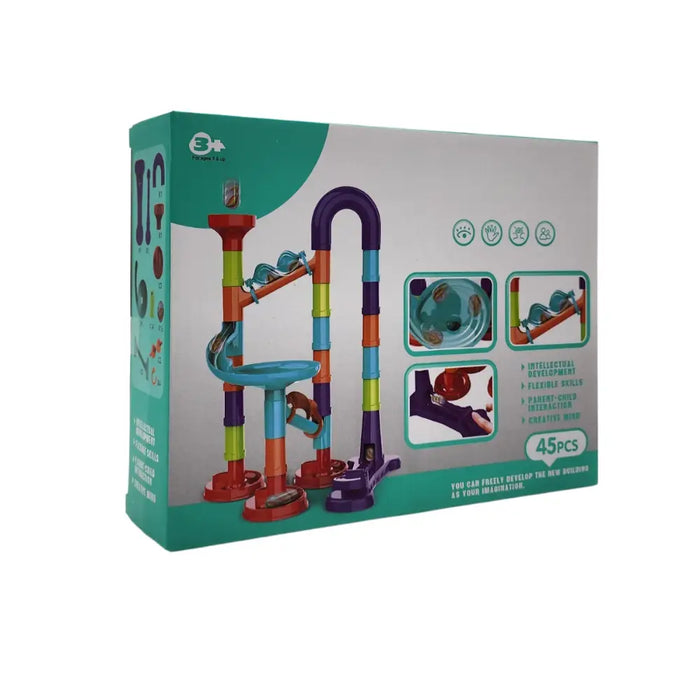 Circuito De Bolitas Entretenido Armable 45 Piezas Puzzle - Fliperex