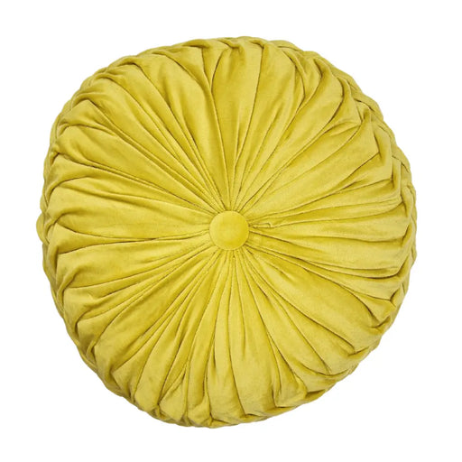 Cojín De Terciopelo Redondo Grande Para Sillón Tela Velvet - Fliperex