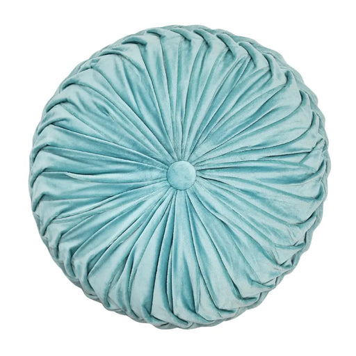 Cojín De Terciopelo Redondo Grande Para Sillón Tela Velvet - Fliperex