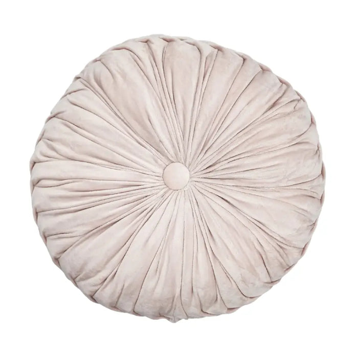 Cojín De Terciopelo Redondo Grande Para Sillón Tela Velvet - Fliperex