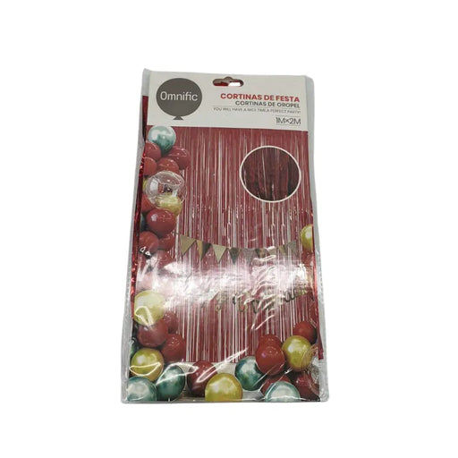 Cortina Metálica Brillos Cumpleaños Colores Cotillón - Fliperex