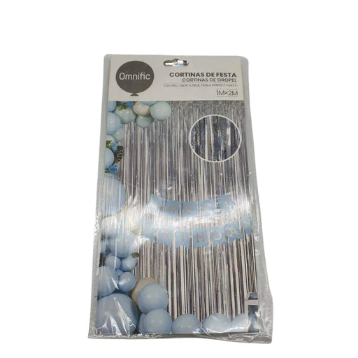 Cortina Metálica Brillos Cumpleaños Colores Cotillón - Fliperex