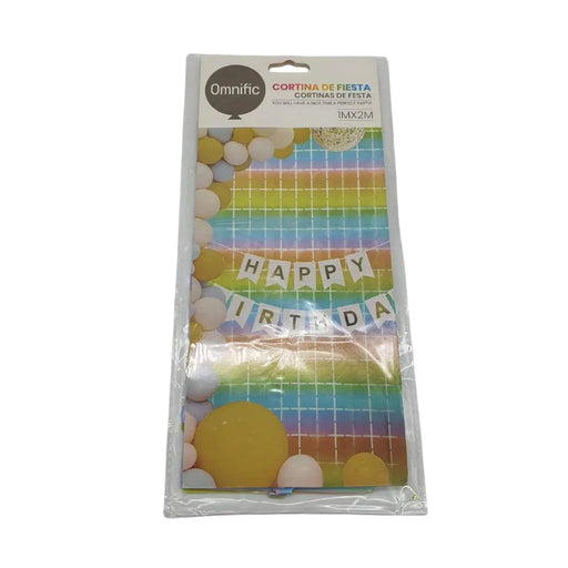 Cortina Metálica Cuadros Con Diseño Varios Colores Cotillon - Fliperex