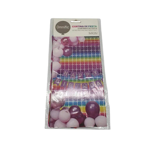 Cortina Metálica Cuadros Con Diseño Varios Colores Cotillon - Fliperex