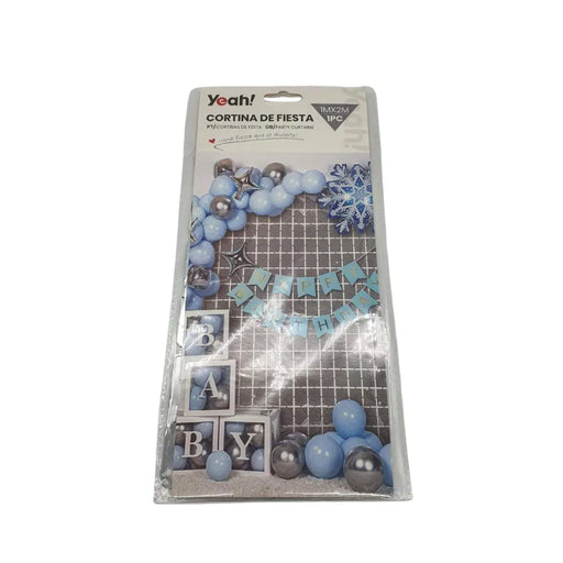 Cortina Metálica Cuadros Varios Colores Cotillon Fiesta - Fliperex