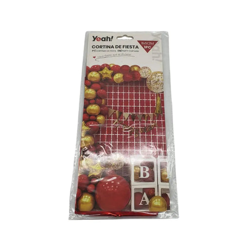 Cortina Metálica Cuadros Varios Colores Cotillon Fiesta - Fliperex