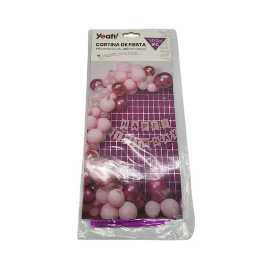 Cortina Metálica Cuadros Varios Colores Cotillon Fiesta - Fliperex