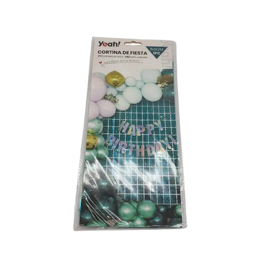 Cortina Metálica Cuadros Varios Colores Cotillon Fiesta - Fliperex