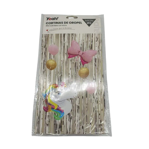 Cortina Metálica Cumpleaños Varios Colores Cotillón Fiesta - Fliperex