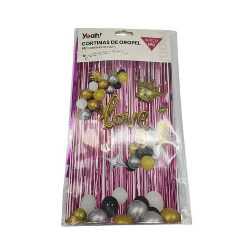 Cortina Metálica Cumpleaños Varios Colores Cotillón Fiesta - Fliperex