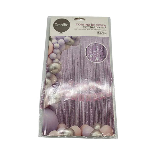 Cortina Metálica Estrellas Cumpleaños Colores Cotillón - Fliperex