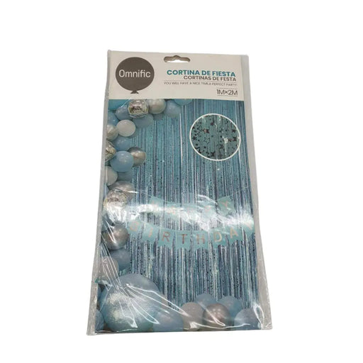 Cortina Metálica Estrellas Cumpleaños Colores Cotillón - Fliperex