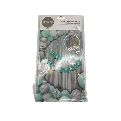 Cortina Metálica Variedad Diseño Colores Cotillon Fiesta - Fliperex