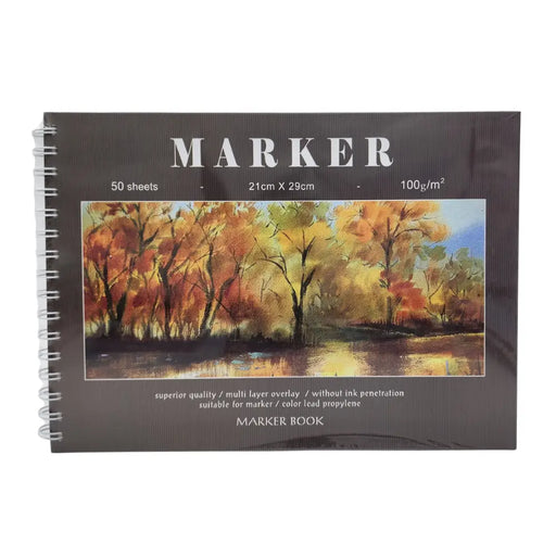 Cuaderno De Bocetos Dibujos Arte A4 Estilo Paisaje - Fliperex