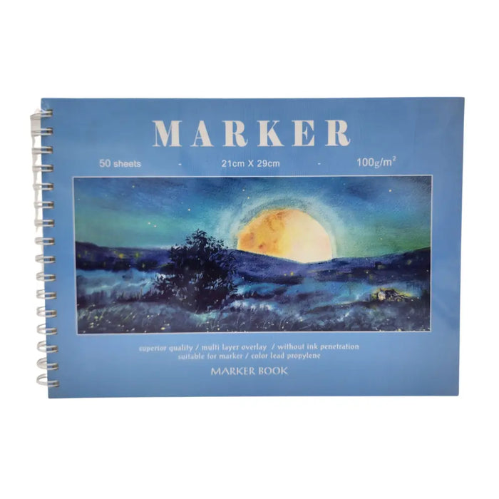 Cuaderno De Bocetos Dibujos Arte A4 Estilo Paisaje - Fliperex