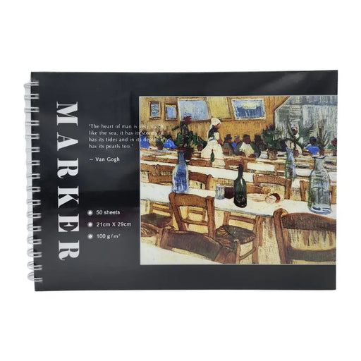 Cuaderno De Bocetos Dibujos Arte A4 Estilo Paisaje - Fliperex