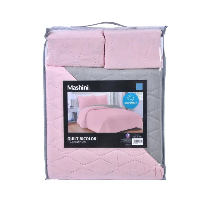 Cubre Cama 2 Plazas Diseño Acolchado Y Resistente Mashini - Fliperex